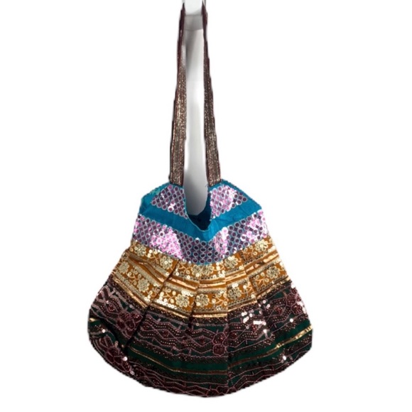 Handcrafted Boho Indian festival bag - Picture 1 of 8